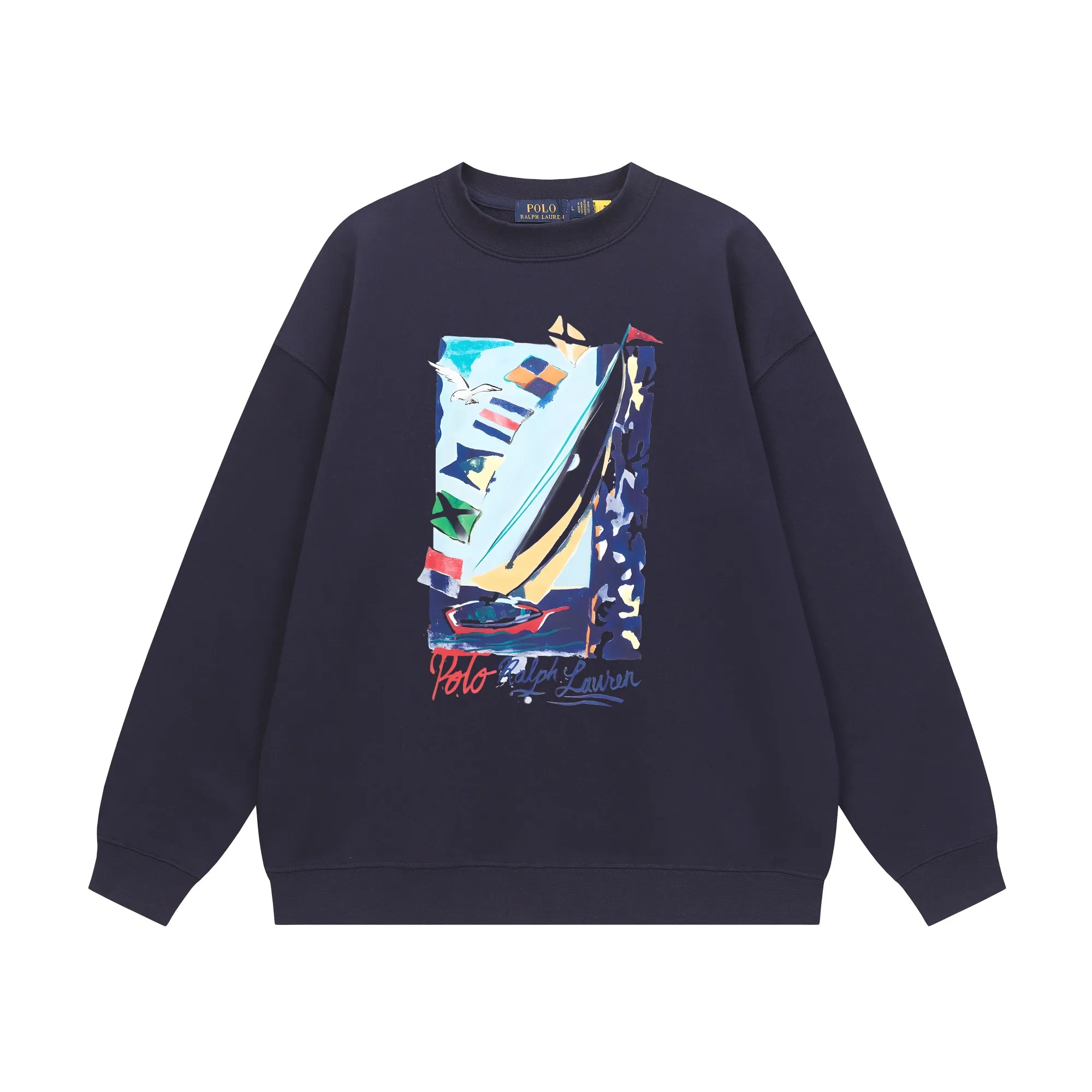P200 Long-term stock] RalphLauren/Ralph Lauren 2025 autumn and winter new bear letter print 420g heavy large terry sweatshirt Ralph Lauren's age-reducing item, the coat fabric is made of 85% cotton ➕15% polyester, which not only retains the softness, comfort and breathability of cotton, but also adds the wear resistance and wrinkle resistance of polyester fiber, making the clothes more durable and easy to care for. Even in slightly cooler weather, you won't feel stuffy when wearing it. This kind of fabric has a natural crisp feel and is not easy to pill or deform. The bear on the chest is printed with English letters. It is full of color, full of three-dimensionality, and lifelike, adding a bit of liveliness and interest to the whole sweatshirt. There is no pressure to dress, regardless of age or gender. Complete accessories! Color: black, white, navy blue, light floral gray Size: M-L-XL-XXL